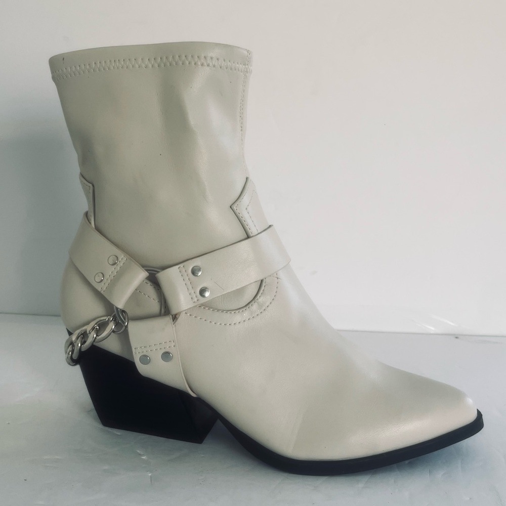DV Dolce Vita Women's Keeler Harness Moto Engineer Chain Heeled Boots Size 9 NEW - Picture 5 of 11